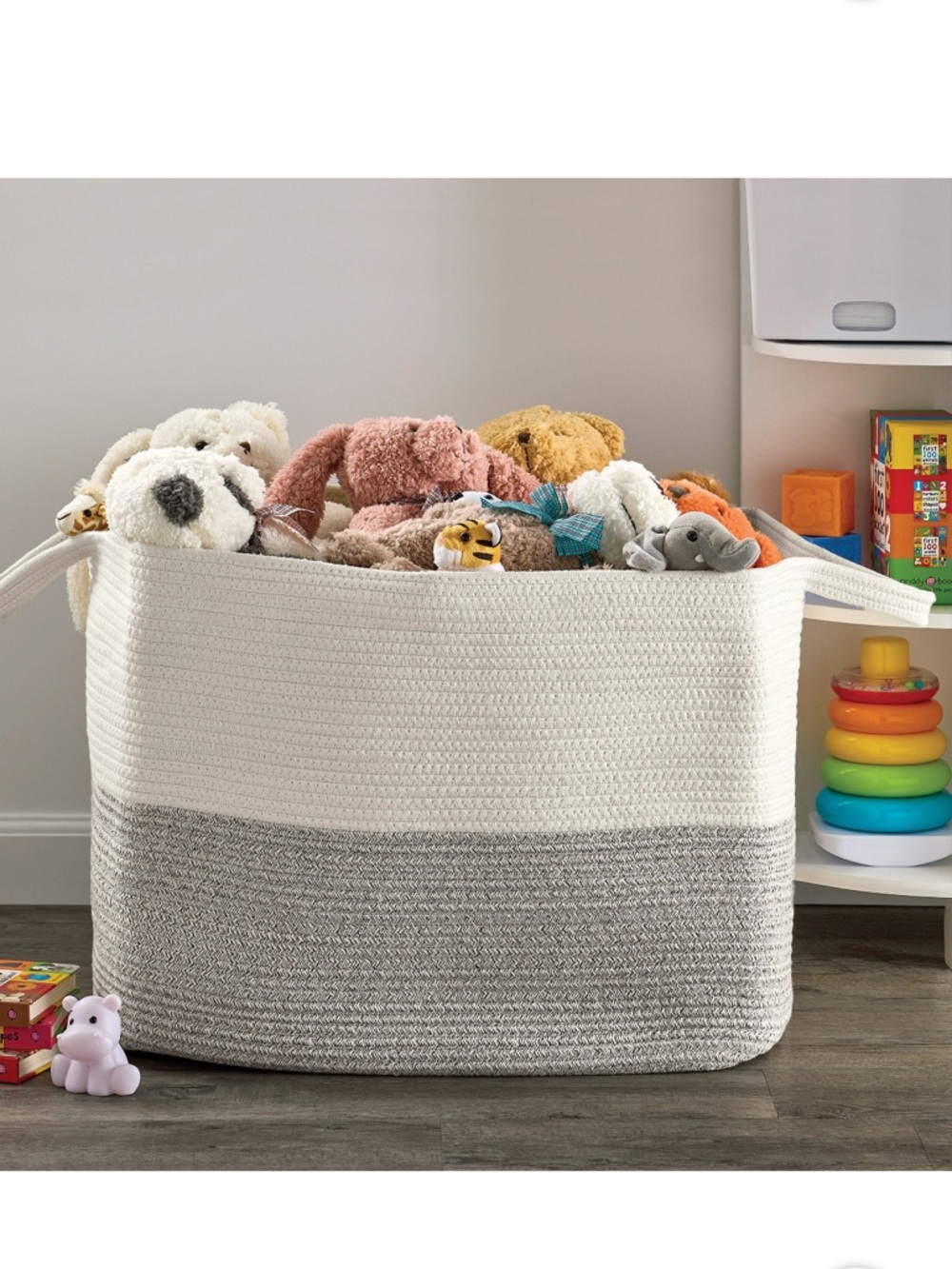 Artesa Rope Basket (22″ L x 19.4″ W x 16.9″ H)